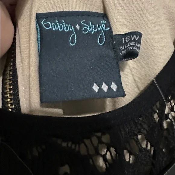 Gabby Skye Black Lace Dress - Picture 3 of 5